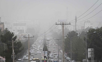 وضعیت قرمز آلودگی هوا در اهواز وضعیت قرمز آلودگی هوا در اهواز