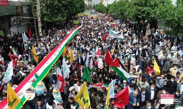 دعوت از مردم انقلابی خوزستان برای حضور در راهپیمایی روز جهانی قدس دعوت از مردم انقلابی خوزستان برای حضور در راهپیمایی روز جهانی قدس