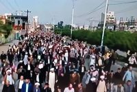برگزاری راهپیمایی مردم خوزستان در محکومیت اغتشاشگران مسلح